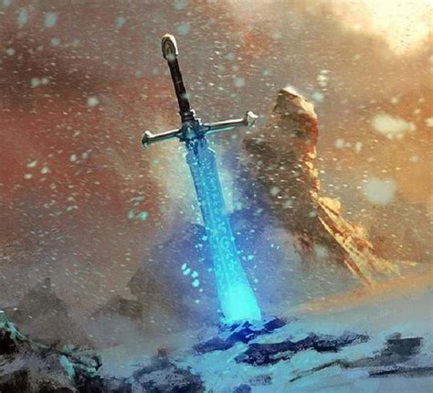 Blue Sword | Fantasy sword, Fantasy weapons, Weapon concept art