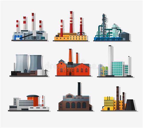 Power plants stock vector. Illustration of icon, industry - 67653127