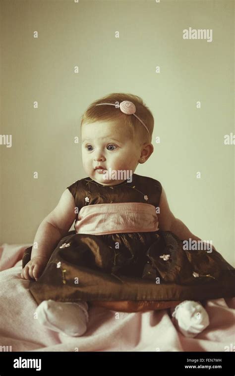 Portrait Of Baby Girl Stock Photo - Alamy