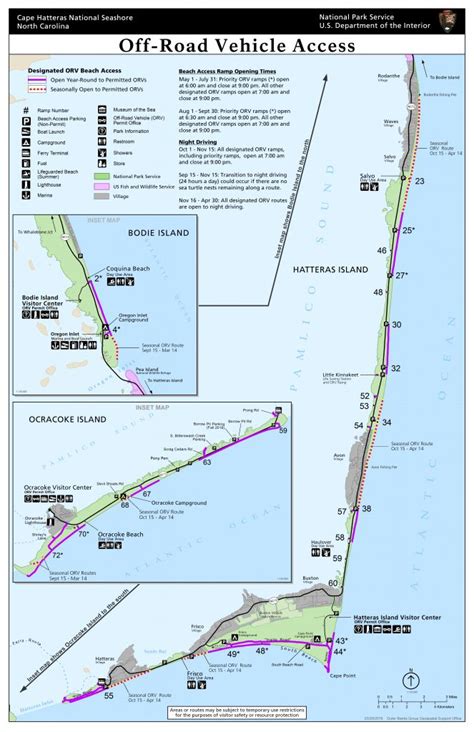 Maps - Cape Hatteras National Seashore (U.s. National Park Service) For ...