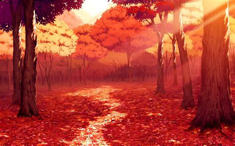 Red Forest Wallpaper 1920x1080 - Free Hd Wallpaper 4K II