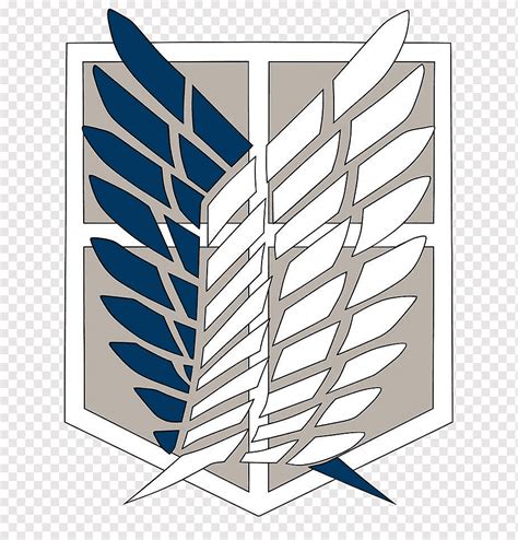 A.O.T.: Wings of Freedom Attack on Titan Logo Eren Yeager, corps, angle, emblem, leaf png | PNGWing