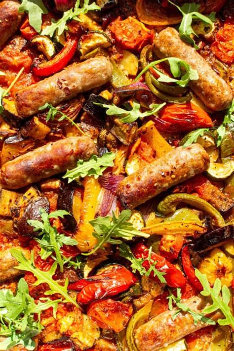 Easy Sausage Tray Bake with Vegetables (+video!) – Beat The Budget