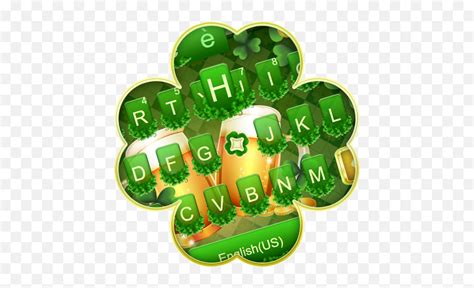 St Patrick Beer Keyboard Theme - Graphic Design Emoji,St Patrick's Day Emoji Copy And Paste ...