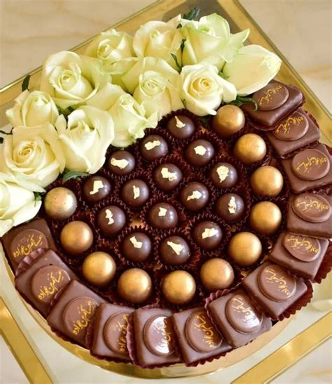 Elegant Eid Chocolate & Flower Arrangement by Victorian in Amman | Joi Gifts