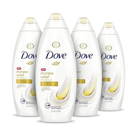 Dove Body Wash for Dry Skin Dryness Relief Effectively Washes Away Bacteria While Nourishing ...