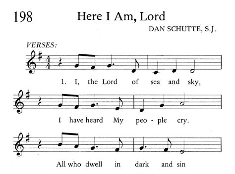 Here I Am, Lord — Hymnology Archive