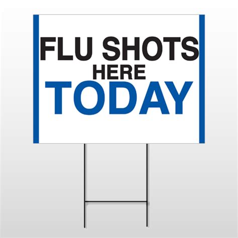 Flu Shot 19 Wire Frame Sign - Flu Shot - Medical & Health Care ...