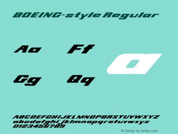 BOEING-style字体|BOEING-style Version 2.01字体-TTF字体/未分类字体-字客网