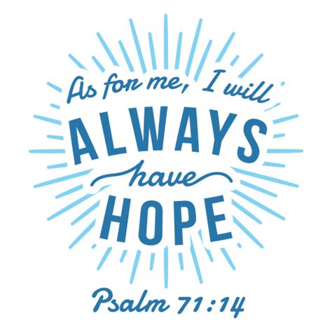 Hope bible quote lettering - Transparent PNG & SVG vector file