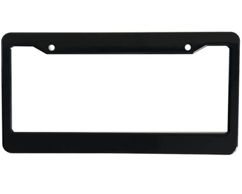 LICENSE PLATE FRAME BLACK – PlateWraps