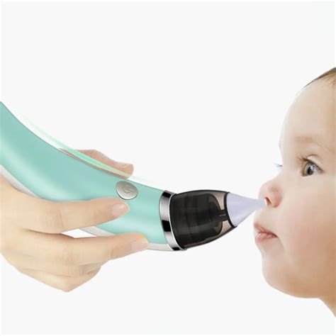 Electric Baby Nasal Aspirator Safe Hygienic Nose Cleaner Nasal Absorption 2 Sizes Of Nose Tips ...