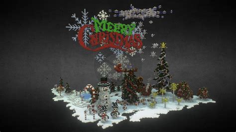 Minecraft - Christmas decorations - 3D model by MrAniman2 [9d39db8] - Sketchfab