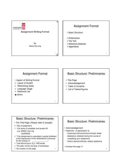 Assignment Writing Format | Text | Printing