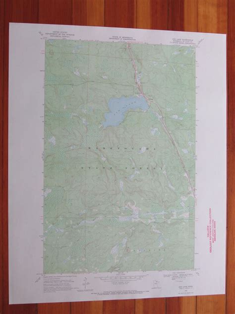 Ash Lake Minnesota 1971 Original Vintage USGS Topo Map: (1971) Map | RareMapsandBooks