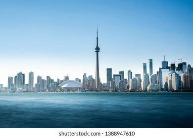 Toronto City Skyline Blue Sky On Stock Photo 1388947610 | Shutterstock