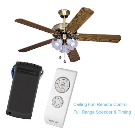 PECHAM Fan Lamp Wireless Remote Control , Ceiling Fan and Light Remote ...