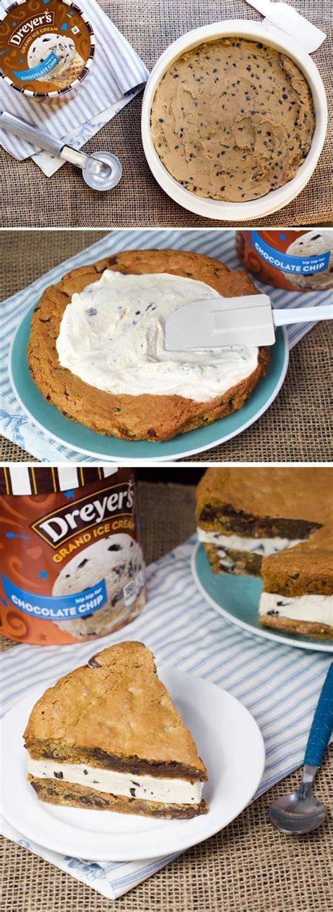 Dreyer's Giant Cookie Ice Cream Cake | Comidas dulces, Tortas, Postres ricos