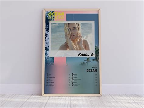 KAROL G - Ocean Album Cover Poster sold by Anna Ivanenko | SKU 4415843 | Printerval AU