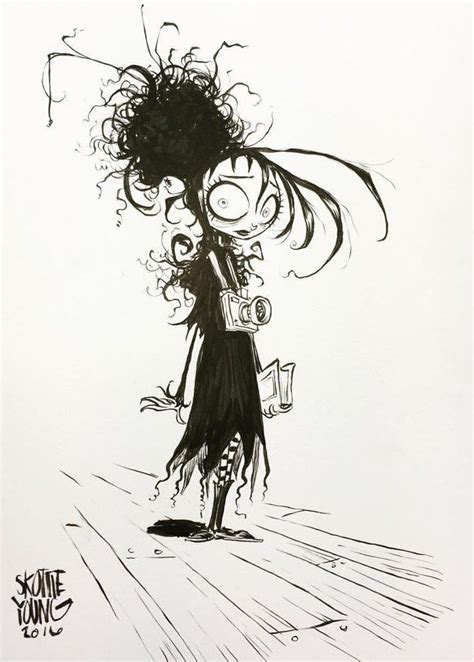 Lydia from Beetlejuice by Skottie Young - Tim Burton Fanart | Tim burton drawings, Tim burton ...