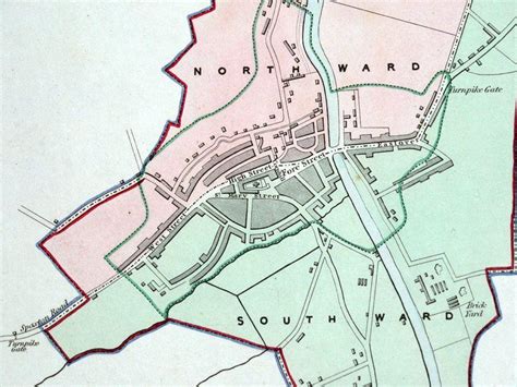 BRIDGWATER, SOMERSET, ENGLAND, Street Plan, Dawson Original antique map 1832: Map | Lindisfarne ...