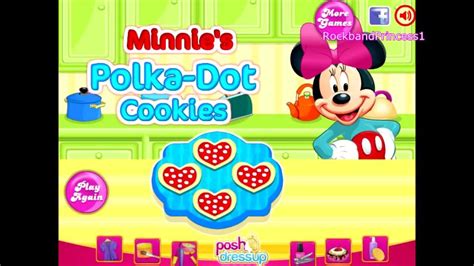 Mickey Mouse Games - Mickey Mouse Cooking Games - Minnie's Polka Dot Cookies Game - YouTube