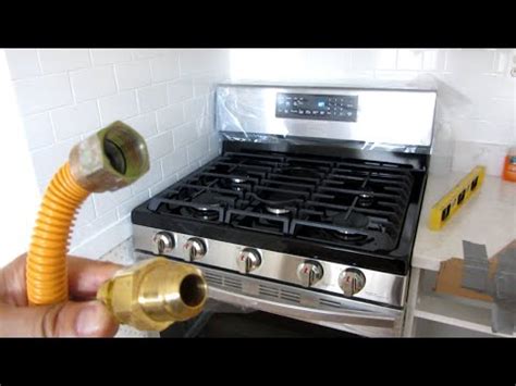 Samsung Gas Range Install | Step by Step Close Up View | How To - YouTube