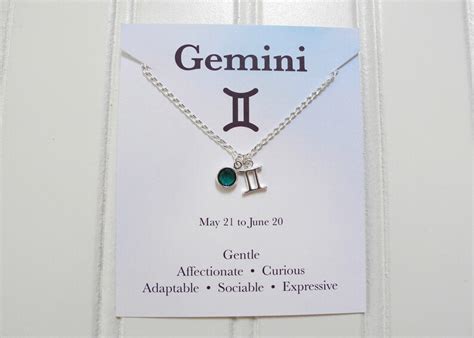 Gemini Necklace Sterling Silver Constellation Necklace - Etsy