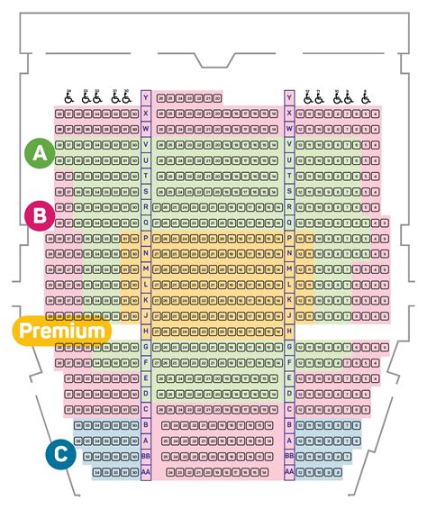 Seating Plan (Royal Subscription) | Dance Victoria