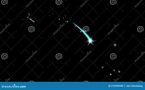 Realistic Blue Meteor Shower on Black Background. Stock Footage - Video of interstellar, nebula ...