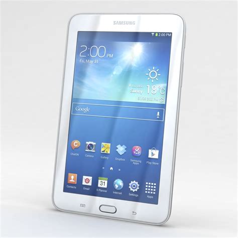 Samsung Galaxy Tab 3 Lite 7.0 & 3G White 3D Model $49 - .3ds .c4d .fbx .obj .max - Free3D