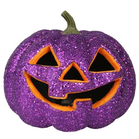 Pumpkin Purple Glitter Flashing Light Halloween. $24.99 with free postage. | Halloween ...