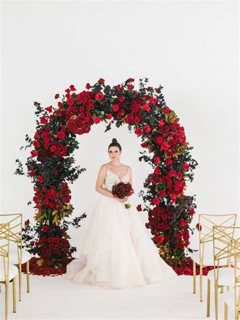 Luxurious Red And Gold Wedding Featured on Wedding Chicks