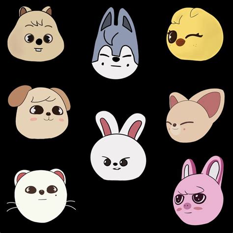 Stray Kids SKZoo Sticker Pack - Cute Animal Characters of Stray Kids