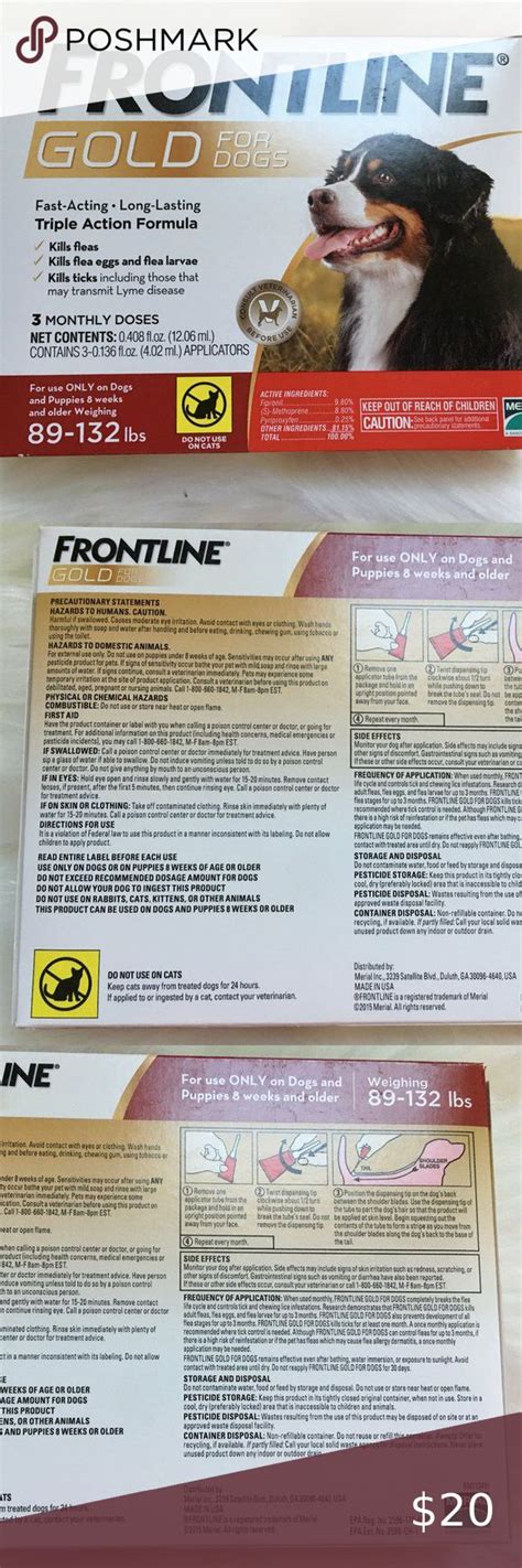 FRONTLINE GOLD FOR DOGS 89 - 132 LBS. | Frontline, Lbs, Treatment