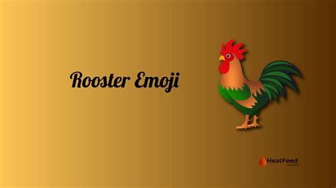 🐓 Rooster Emoji-Meaning, Copy, ️ & Paste 📝