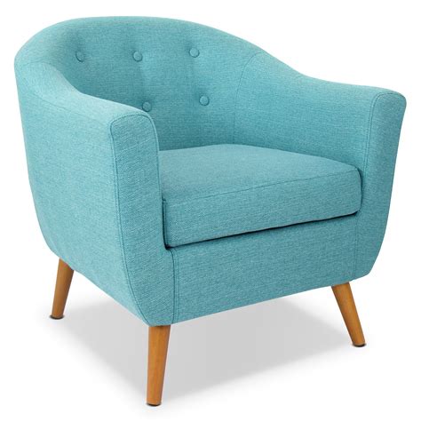 Norman Accent Chair - Teal | American Signature Furniture