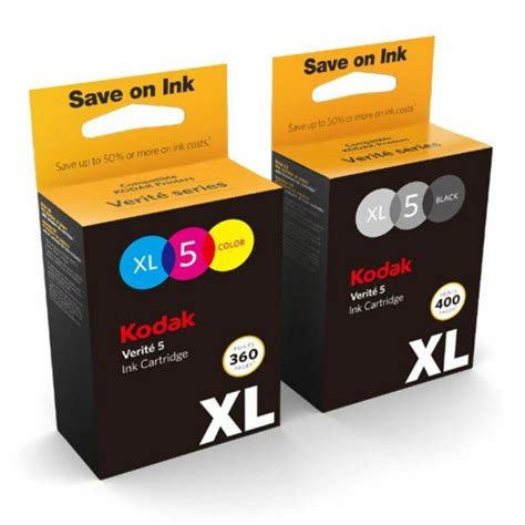 Original Kodak 5xl Black & Colour Ink Cartridge for Verite 55 Printer ...