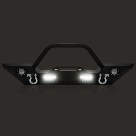 YIKATOO® Front Bumper for 2007-2018 Jeep Wrangler JK,with LED Lights ...