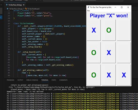 Tic_Tac_Toe with Python with gui - Full-Stack - Codecademy Forums