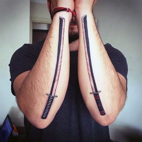 40 Katana Tattoo Designs For Men - Japanese Sword Ink Ideas