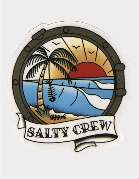 SALTY CREW Portside Sticker - MULTI | Tillys | Stickers, Crew, Salty