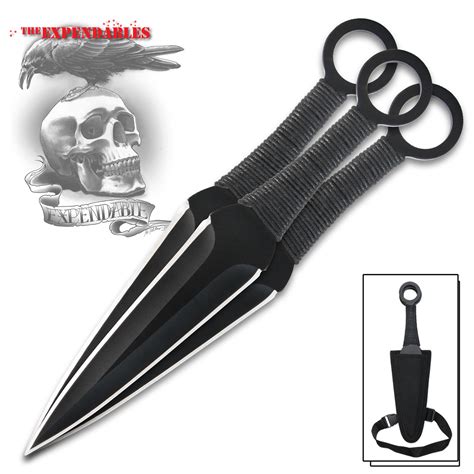 3pc Kunai Throwing Knives - Expendables | True Swords