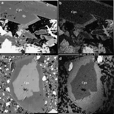 The two types of core-to-rim zonation in clinopyroxene: a, b-normal and... | Download Scientific ...