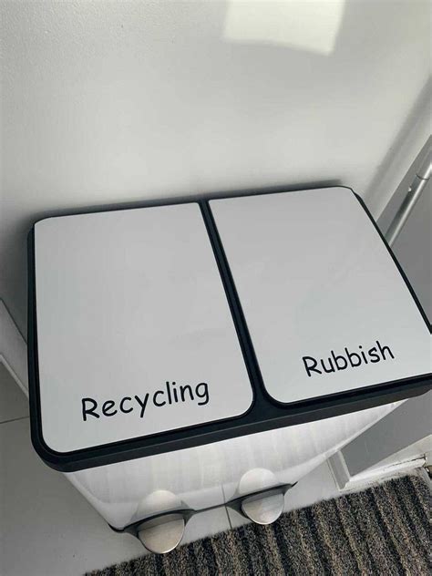 Bin Labels for Rubbish & Recycling Kitchen Waste Bin Vinyl - Etsy