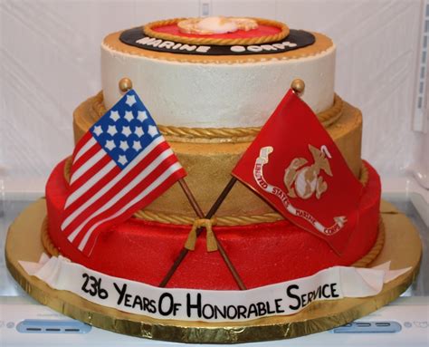 Mcia 2011 Marine Corps Ball Cake - CakeCentral.com