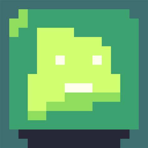 Pixilart - Green Face by adityapandey