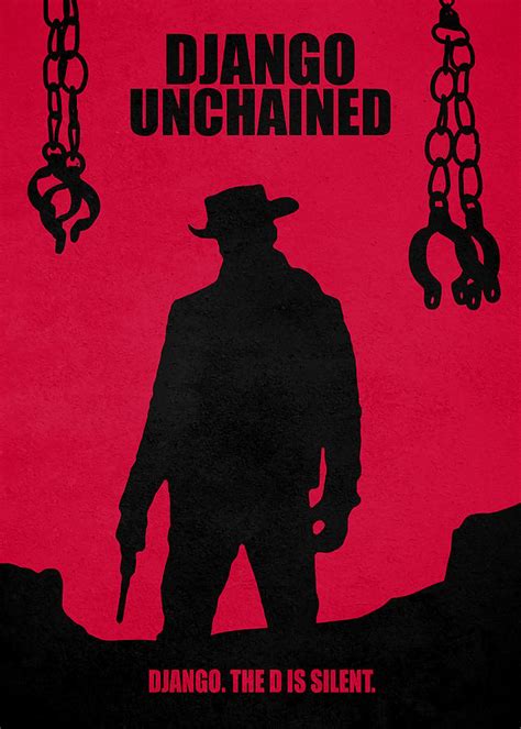 Django Unchained Minimal Movie Poster MMPG Painting by Tim Harvey - Pixels