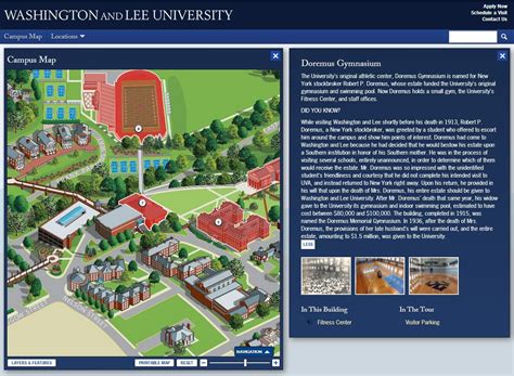 Washington And Lee University Campus Map | US States Map