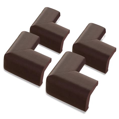 Dreambaby Foam Corner Protectors Brown (4-Pack)-L1301 - The Home Depot